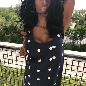 Men's blue polka dot tank